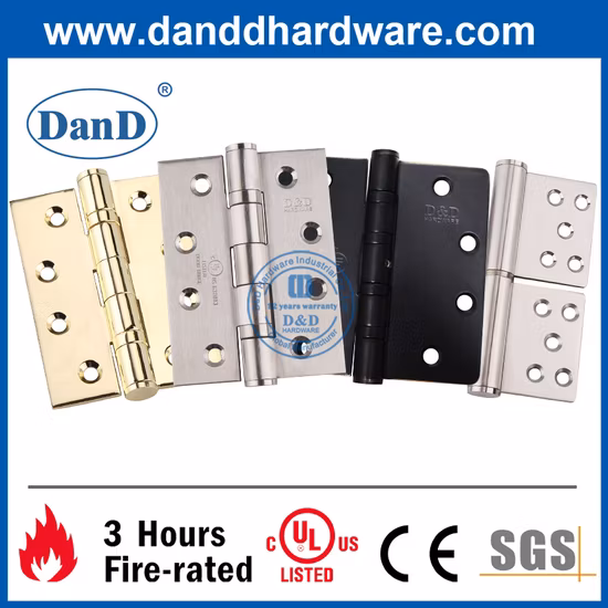 UL-gelisteter Hersteller, feuerbeständiger Edelstahlbeschlag, Türscharnier, hydraulischer Türschließer, Panikausgang, Druckstangenschloss, Konstruktion, Holztür, Baubeschläge